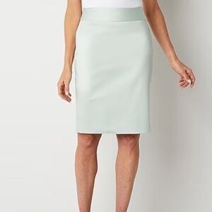 Liz Claiborne Plus Size Pencil Skirt SEAGREEN Size 16